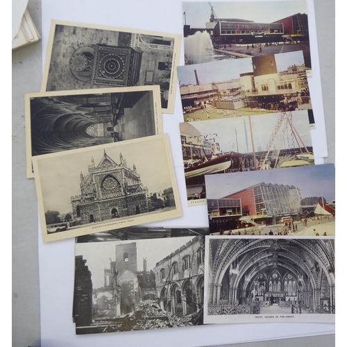 128 - Uncollated postcards: to include London in the 1940s/50s; football teams in 1958/1960; and scenic st... 