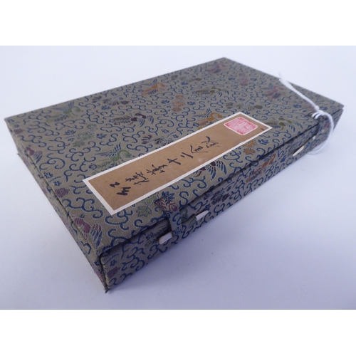 139 - A series of twelve 20thC Chinese figure studies - young women, displaying fashionable costumes  wate... 