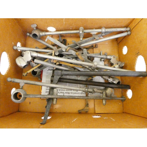 141 - A quantity of vintage Siegel & Hommey metal shelving components/brackets