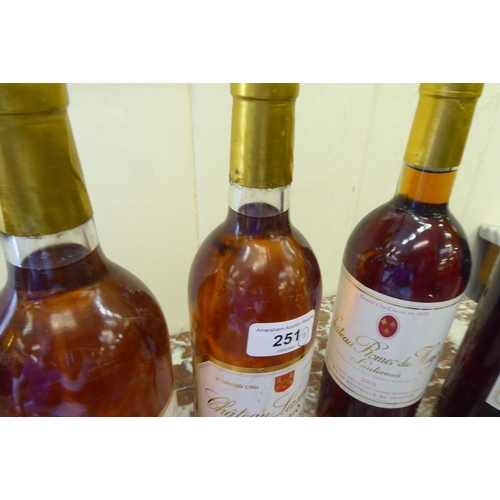 251 - Wine, viz. four bottles of 2003 Chateau Romer du Hayot; and three bottles of 2003 Chateau Lamothe Sa... 