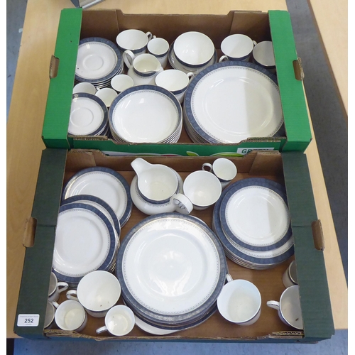 252 - Royal Doulton fine bone china Sherbrooke pattern tableware