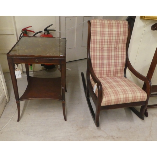 28 - Small furniture: to include a modern mahogany valet stand  34