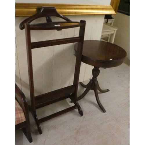 28 - Small furniture: to include a modern mahogany valet stand  34