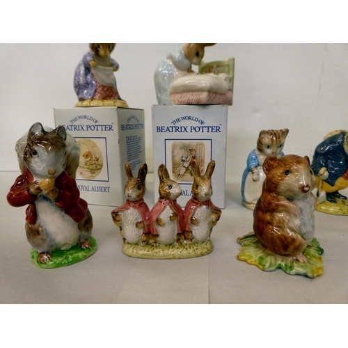 315 - Royal Albert china Beatrix Potter figures, circa 1991/1992  approx. 3