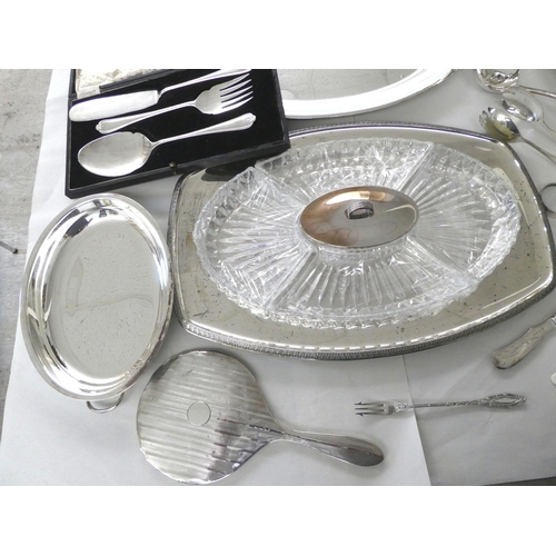 8 - Decorative silver plated tableware: to include a twin handled pedestal tureen  9