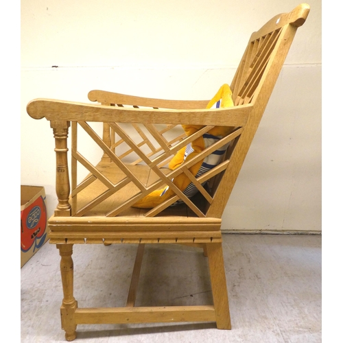 83 - Chairs: to include a modern Biedermeier style, maple finished bedroom chair, raised on splayed legs