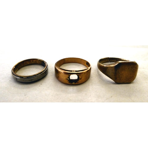 175 - Three various 9ct gold rings