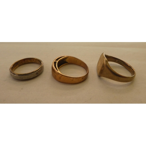 175 - Three various 9ct gold rings