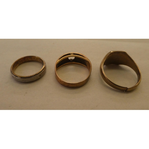 175 - Three various 9ct gold rings
