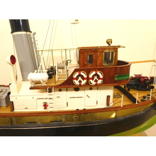 A scratch built and painted 1:30 scale model 'Anteo Steam Harbour Tug ...