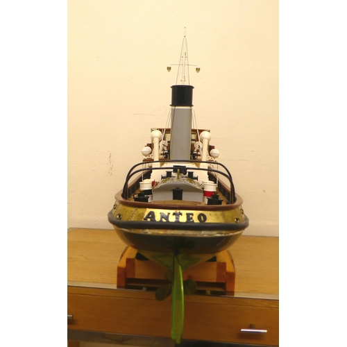 A scratch built and painted 1:30 scale model 'Anteo Steam Harbour Tug ...