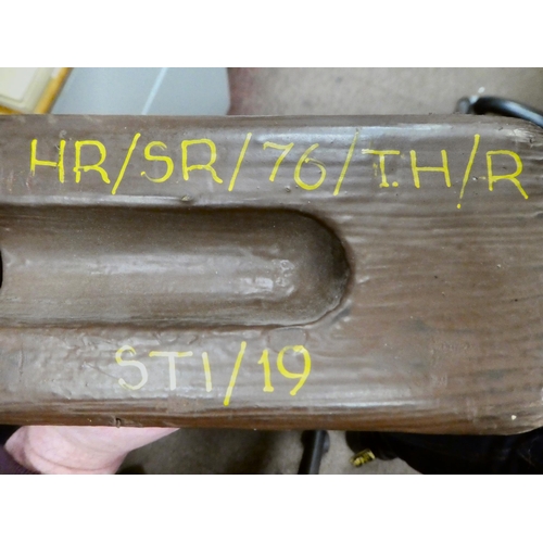 69 - A Hordern-Richmond helicopter blade, inscribed HR/SR/76  TH/R  STI/19  SR.H12.20.219  DTD 5555 Mod 8... 