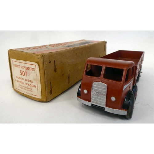 85 - Twenty five vintage Dinky painted diecast model vehicles, some boxed: to include a Guy 4 ton lorry, ... 