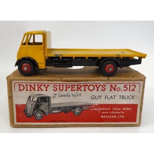 85 - Twenty five vintage Dinky painted diecast model vehicles, some boxed: to include a Guy 4 ton lorry, ... 