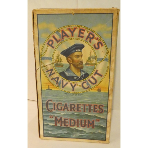 142 - A retailer's display, a printed card packet of Player's Navy Cut Cigarettes  14