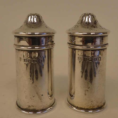 146 - Silver and white metal collectables: to include a pair of salts with blue glass liners  Birming... 