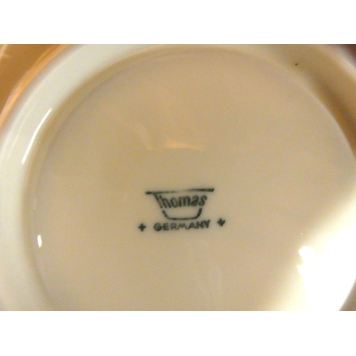 164 - Ceramics: to include a Thomas Amber pattern china coffee set