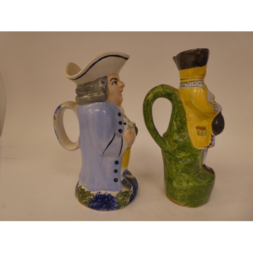 201 - Portuguese pottery figures: to include a man wearing a frock coat  16