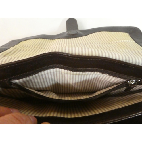 230 - A Radley brown hide handbag with a dust cover