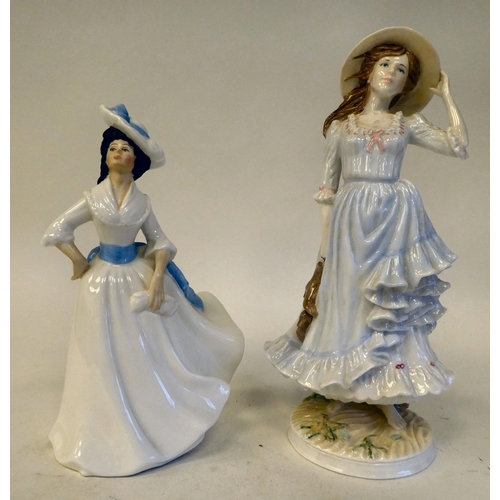 235 - Figures: to include a Royal Worcester china example 'Summer'  10