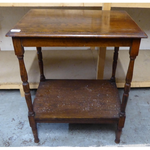 339 - Small furniture: to include a 1920s oak two tier occasional table  29