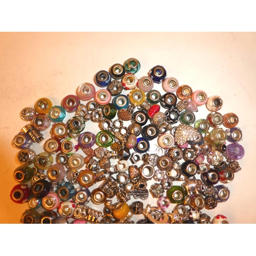 55 - Pandora style coloured bead charms