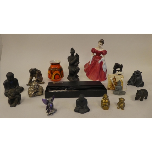 61 - Decorative items: to include a Royal Doulton china figure 'Winsome'  HN2220  6.5