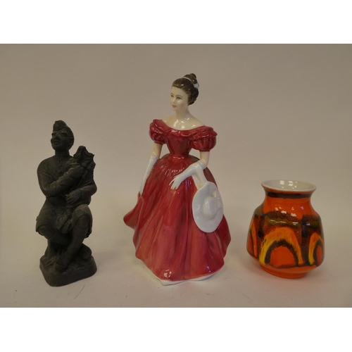 61 - Decorative items: to include a Royal Doulton china figure 'Winsome'  HN2220  6.5