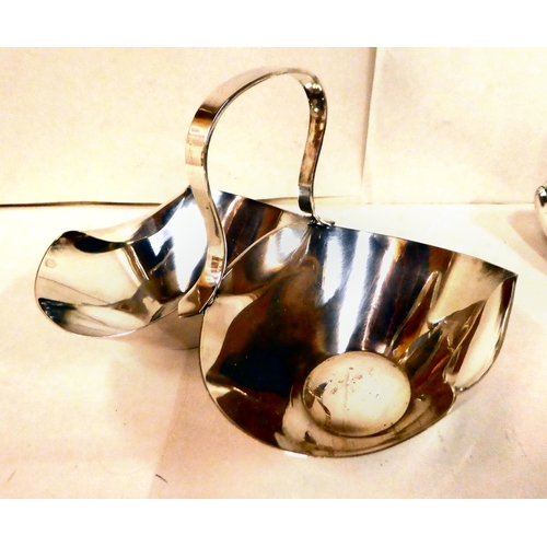 72 - Metalware: to include a glass claret jug with silver plated mounts  10.5
