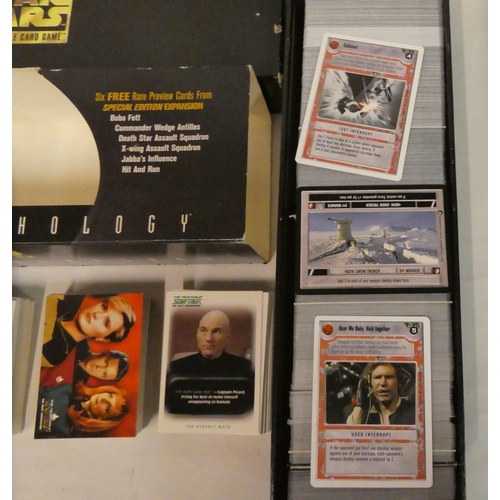 138 - A miscellany of Star Wars and Star Trek cards