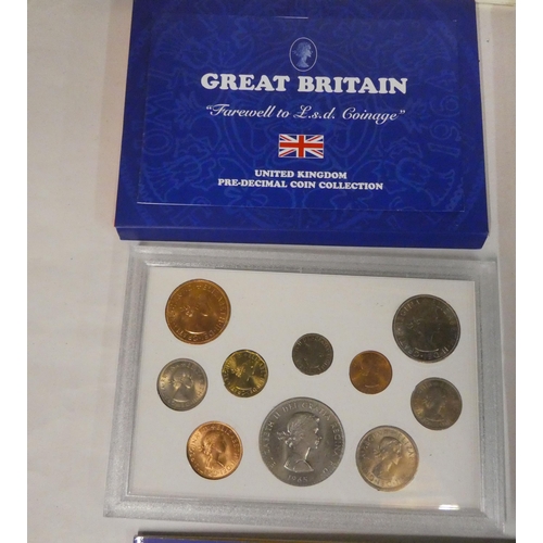 8 - Royal Mint and other proof coins: to include The King George VI collection, in a card sleeve