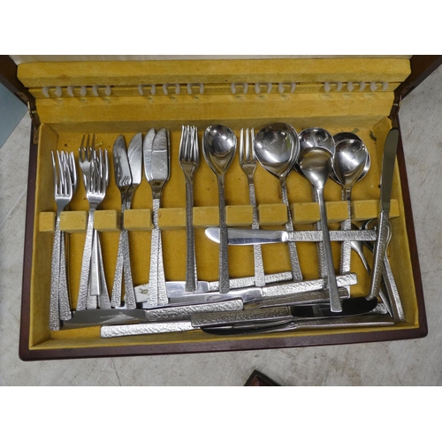 94 - Variously patterned stainless steel and EPNS cutlery and flatware