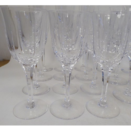 6 - A suite of Atlantis drinking glasses: to include flutes and pedestal wines