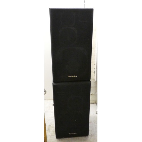 15 - A Technics stacking stereo system; and a pair of SB-F860 speakers  17