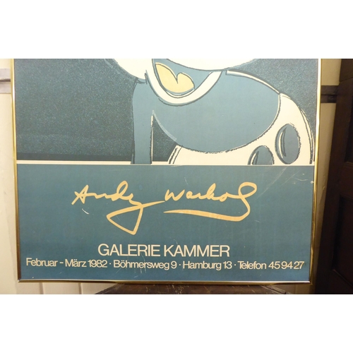 13 - A 1982 Andy Warhol Galerie Kammer, Hamburg coloured poster, featuring Mickey Mouse  33