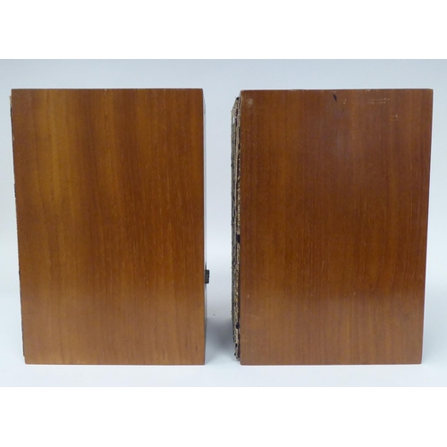 145 - A pair of Goodman's Maxim teak cased speakers  10.5