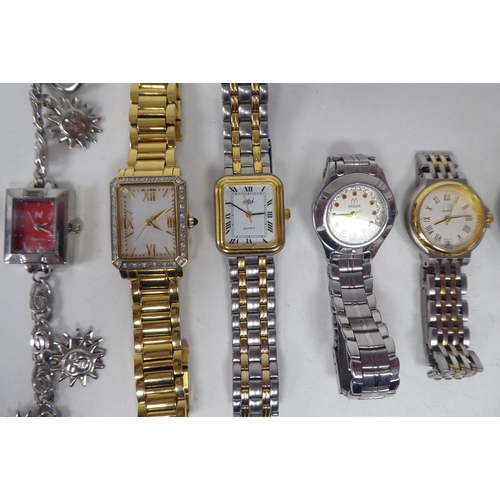 20 - Modern ladies and gentleman's wristwatches: to include a Radley, faced by an Arabic dial