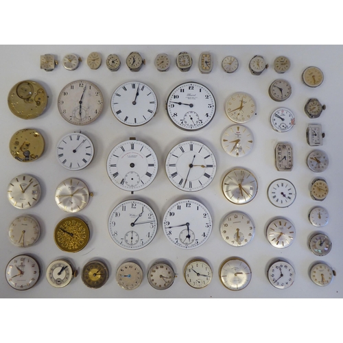 70 - Victorian and later watch movements  various sizes