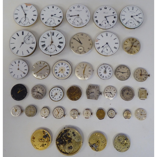 74 - Victorian and later watch movements  various sizes