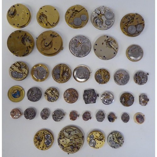 74 - Victorian and later watch movements  various sizes