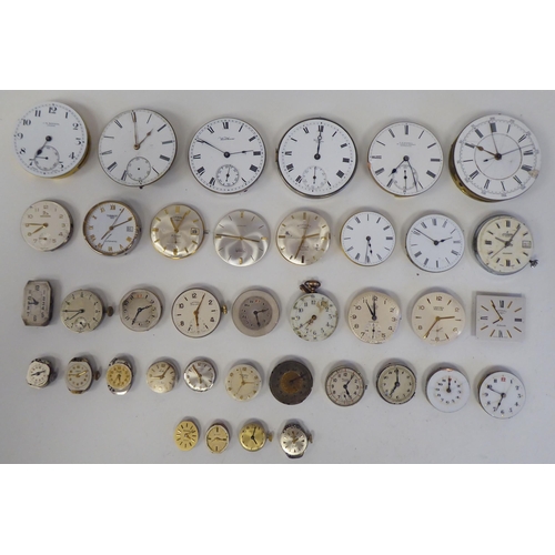 75 - Victorian and later watch movements  various sizes