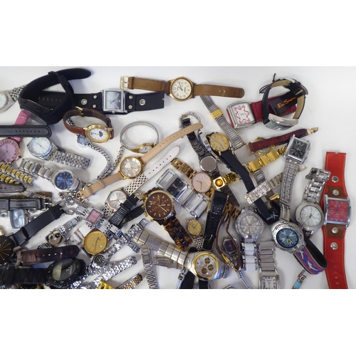 79 - Variously cased and strapped wristwatches