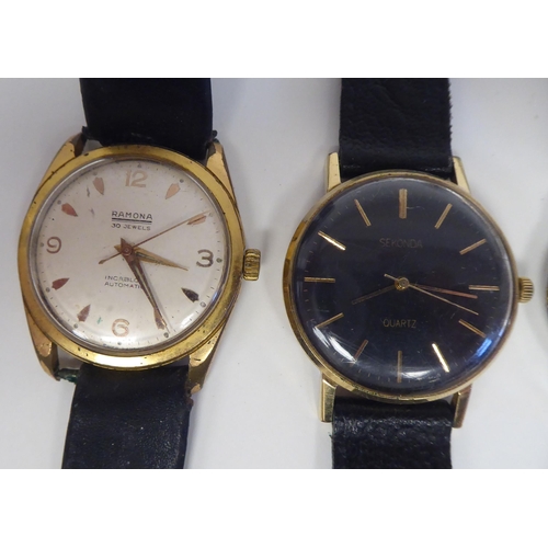 81 - Variously cased and strapped manual wristwatches