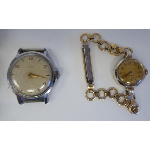 81 - Variously cased and strapped manual wristwatches