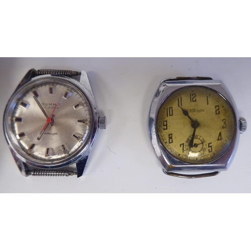 81 - Variously cased and strapped manual wristwatches