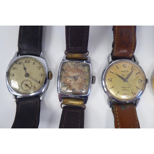 82 - Variously cased and strapped manual wristwatches