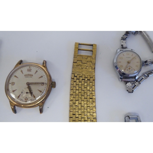 82 - Variously cased and strapped manual wristwatches