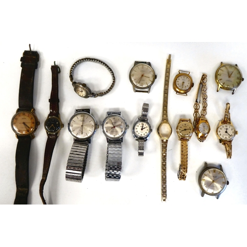 83 - Variously cased and strapped manual wristwatches