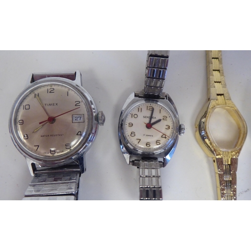 83 - Variously cased and strapped manual wristwatches