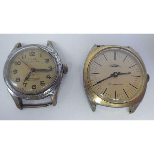 90 - Variously cased and strapped manual wristwatches